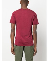 T-shirt à col rond rouge Lululemon