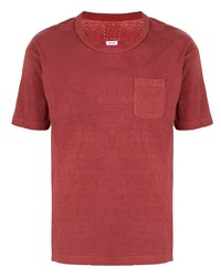 T-shirt à col rond rouge VISVIM