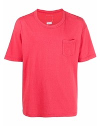 T-shirt à col rond rouge VISVIM