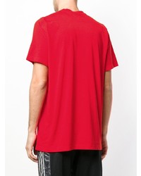 T-shirt à col rond rouge adidas