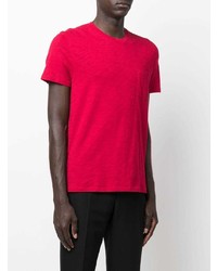 T-shirt à col rond rouge Zadig & Voltaire