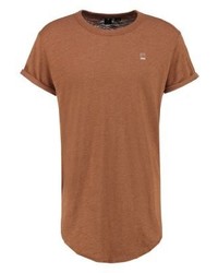 T-shirt à col rond tabac