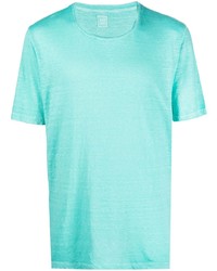 T-shirt à col rond turquoise 120% Lino