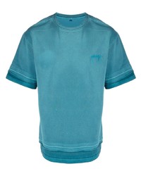 T-shirt à col rond turquoise Ader Error