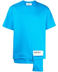 T-shirt à col rond turquoise Ambush
