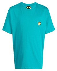 T-shirt à col rond turquoise BARROW