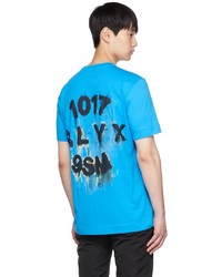 T-shirt à col rond turquoise 1017 Alyx 9Sm