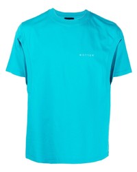 T-shirt à col rond turquoise Botter