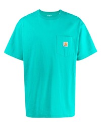 T-shirt à col rond turquoise Carhartt WIP
