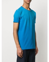 T-shirt à col rond turquoise Lanvin