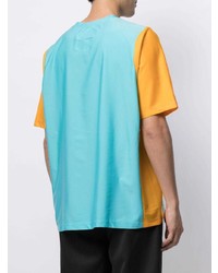 T-shirt à col rond turquoise Fumito Ganryu