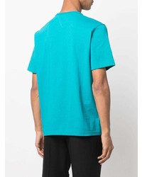 T-shirt à col rond turquoise Bottega Veneta