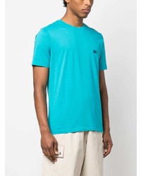 T-shirt à col rond turquoise C.P. Company