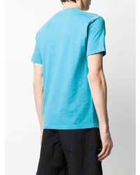 T-shirt à col rond turquoise Stone Island