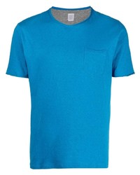 T-shirt à col rond turquoise Eleventy