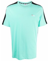 T-shirt à col rond turquoise Fila