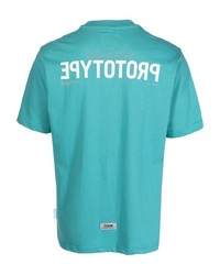 T-shirt à col rond turquoise Izzue