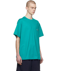 T-shirt à col rond turquoise Wooyoungmi