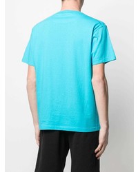 T-shirt à col rond turquoise Stone Island