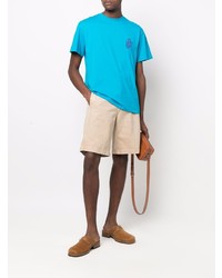T-shirt à col rond turquoise JW Anderson