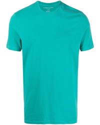 T-shirt à col rond turquoise Majestic Filatures