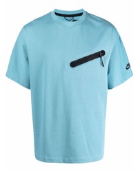 T-shirt à col rond turquoise Nike