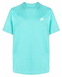 T-shirt à col rond turquoise Nike