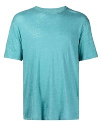 T-shirt à col rond turquoise Officine Generale