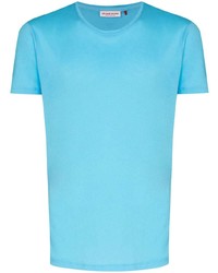 T-shirt à col rond turquoise Orlebar Brown