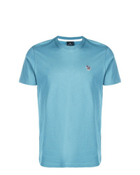 T-shirt à col rond turquoise Ps By Paul Smith