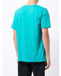 T-shirt à col rond turquoise A.P.C.