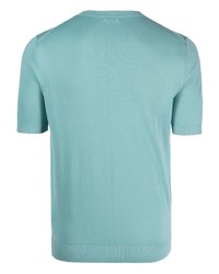T-shirt à col rond turquoise Malo