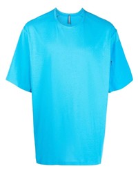 T-shirt à col rond turquoise Veilance