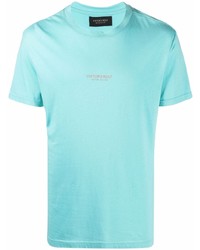 T-shirt à col rond turquoise Viktor & Rolf