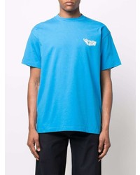 T-shirt à col rond turquoise Jacquemus