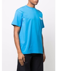 T-shirt à col rond turquoise Jacquemus