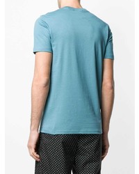 T-shirt à col rond turquoise Ps By Paul Smith