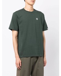 T-shirt à col rond vert foncé AAPE BY A BATHING APE