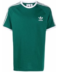 T-shirt à col rond vert foncé adidas