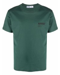 T-shirt à col rond vert foncé AFFIX