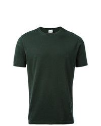 T-shirt à col rond vert foncé Aspesi