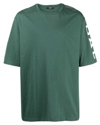 T-shirt à col rond vert foncé Balmain