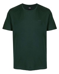 T-shirt à col rond vert foncé BOSS