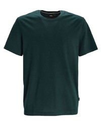 T-shirt à col rond vert foncé BOSS