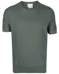T-shirt à col rond vert foncé Brioni