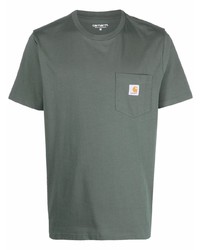 T-shirt à col rond vert foncé Carhartt WIP