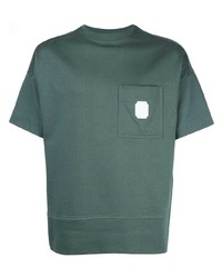 T-shirt à col rond vert foncé Cerruti 1881