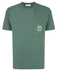 T-shirt à col rond vert foncé Cerruti 1881