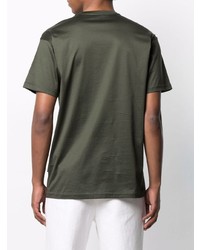 T-shirt à col rond vert foncé Low Brand