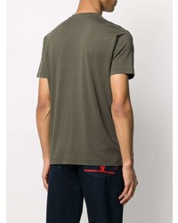 T-shirt à col rond vert foncé Tom Ford